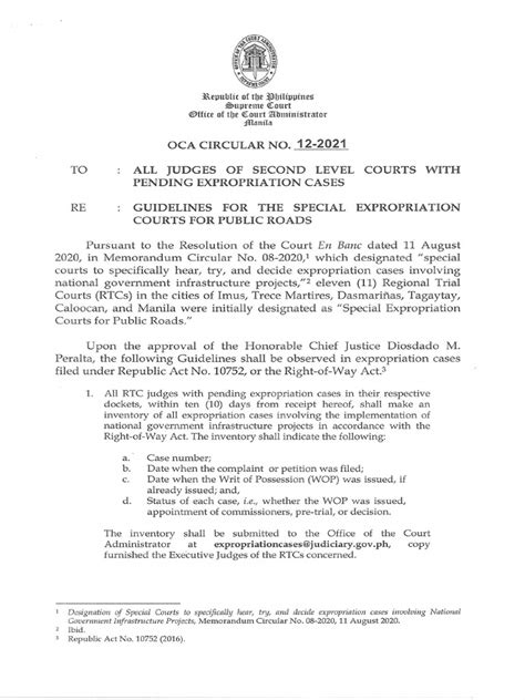 gr 242957|OCA CIRCULAR NO.12.